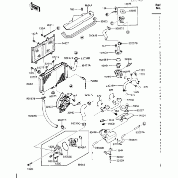 RADIATOR/FAN/WATER PUMP (-E/NO. 029800)