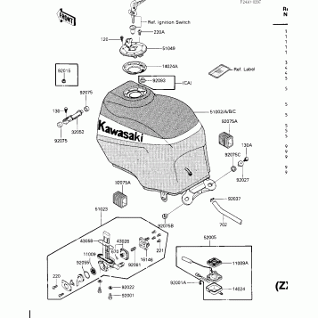 FUEL TANK (ZX600-A1)