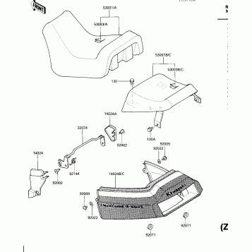 SEAT/SEAT COVER (ZX600-A1)