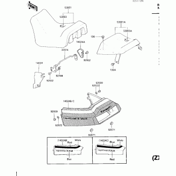 SEAT/SEAT COVER (ZX600-A2)
