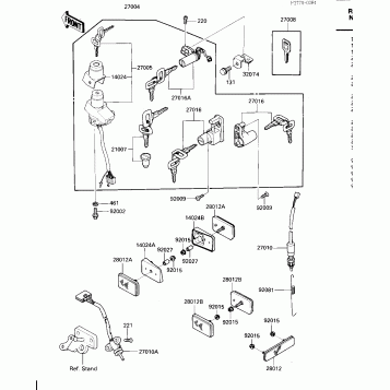IGNITION SWITCH/LOCKS/REFLECTORS