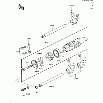 GEAR CHANGE DRUM & FORKS