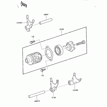 GEAR CHANGE DRUM & FORKS