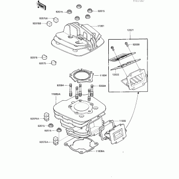 CYLINDER HEAD/CYLINDER/REED VALVE