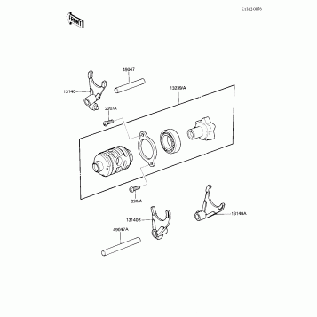 GEAR CHANGE DRUM & FORKS