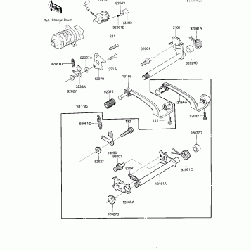 GEAR CHANGE MECHANISM