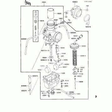 CARBURETOR (KDX200-A3)