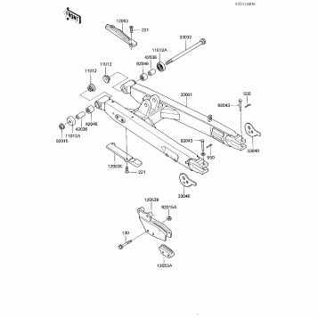 SWING ARM (KDX200-A3)