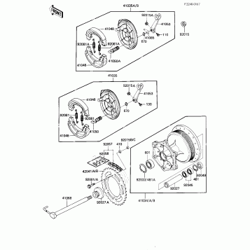 REAR HUB/BRAKE/CHAIN