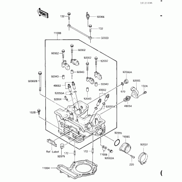 CYLINDER HEAD (E/NO. 011777-)