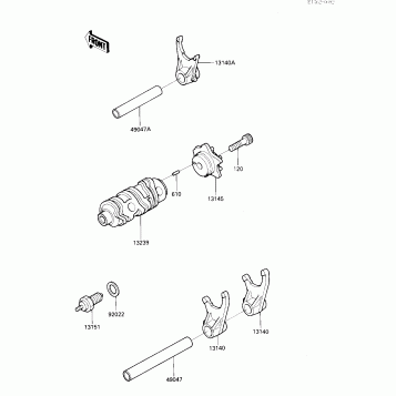 GEAR CHANGE DRUM & FORKS