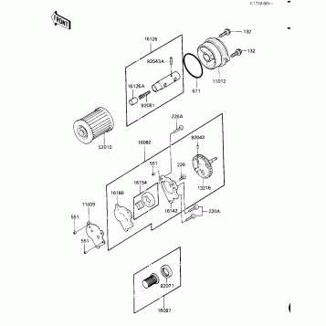 OIL PUMP/OIL FILTER (E/NO. 009938--)