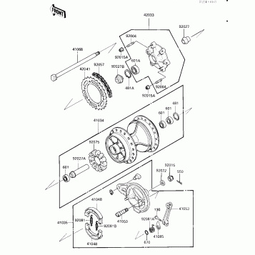 REAR HUB/BRAKE/CHAIN