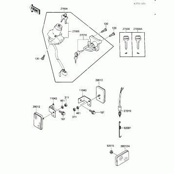 IGNITION SWITCH/LOCKS/REFLECTORS