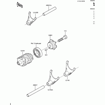 GEAR CHANGE DRUM & FORKS