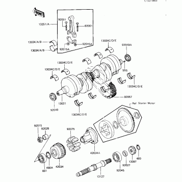 CRANKSHAFT/SECONDARY SHAFT