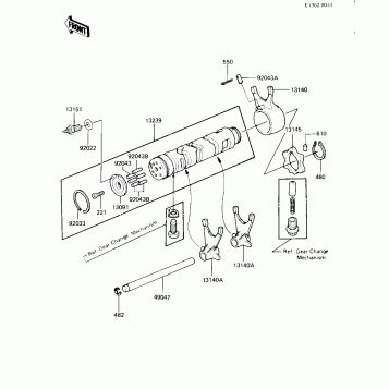 GEAR CHANGE DRUM & FORKS