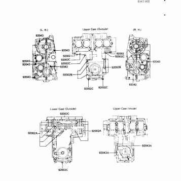 CRANKCASE BOLT & STUD PATTERN