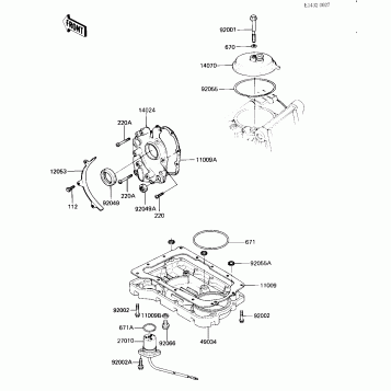 BREATHER COVER/OIL PAN