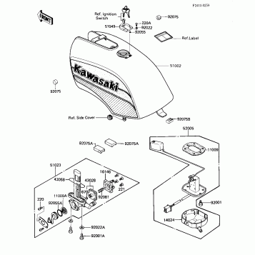 FUEL TANK (ZX550-A3, CANADA)