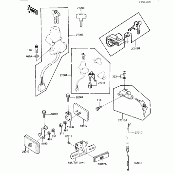 IGNITION SWITCH/LOCKS/REFECTORS