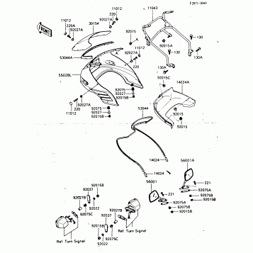 FAIRING (ZX550-A3, CANADA)