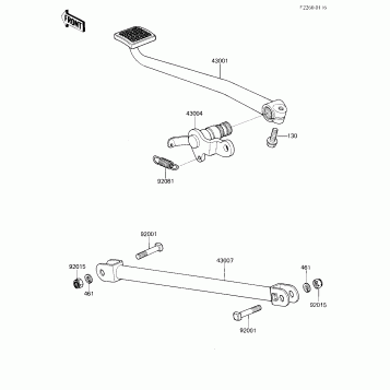 BRAKE PEDAL/TORQUE LINK