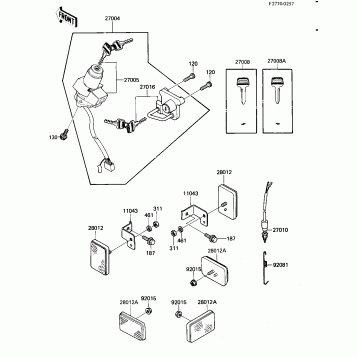 IGNITION SWITCH/LOCKS/REFLECTORS