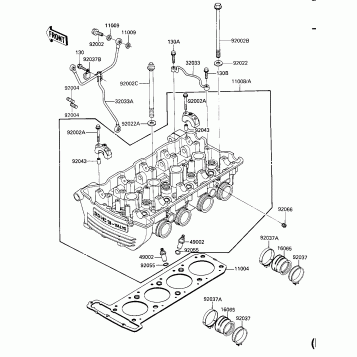 CYLINDER HEAD (E/NO. 030894-)