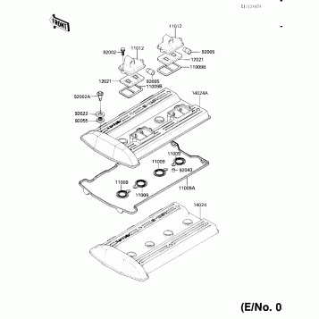 CYLINDER HEAD COVER (E/NO. 031544-032689