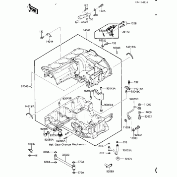 CRANKCASE (E/NO. 030894-)