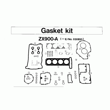 GASKET KIT ZX900-A (-E/NO. 030893)