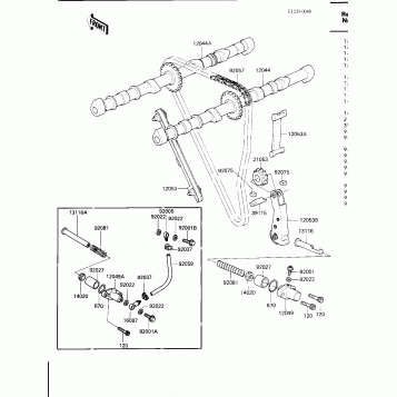 CAMSHAFTS/CHAIN/TENSIONER
