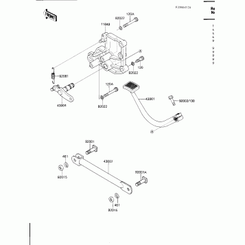 BRAKE PEDAL/TORQUE LINK