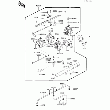 THROTTLE ASSY (ZX750-E1)
