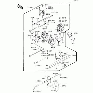 THROTTLE ASSY (ZX750-E2)
