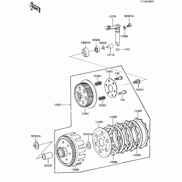 CLUTCH ('84 KX80-E2)