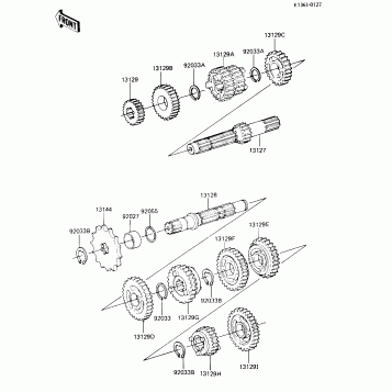 TRANSMISSION ('84 KX80-E2)
