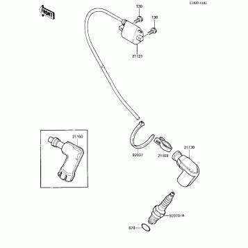 IGNITION COIL ('84 KX80-E2)