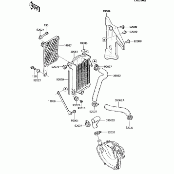RADIATOR ('84 KX80-E2)