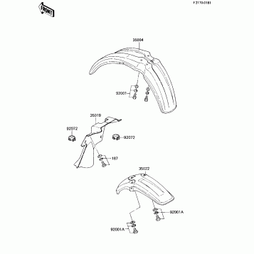 FENDERS ('84 KX80-E2)
