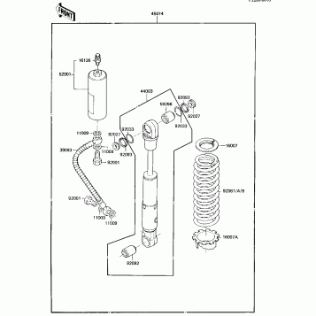 SHOCK ABSORBER ('84 KX80-E2)
