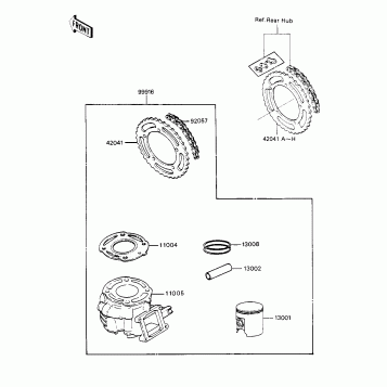 OPTIONAL PARTS ('84 KX80-E2)