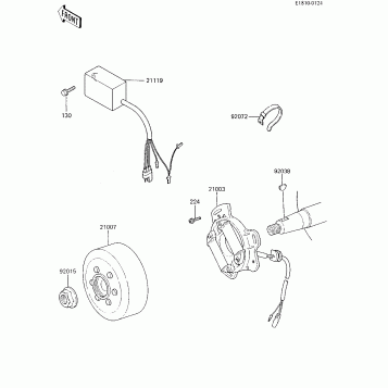 IGNITION/GENERATOR ('85 KX80-E3)