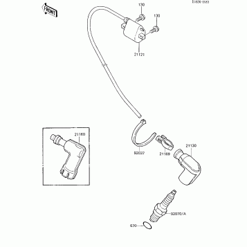 IGNITION COIL ('85 KX80-E3)
