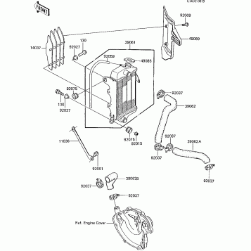RADIATOR ('85 KX80-E3)