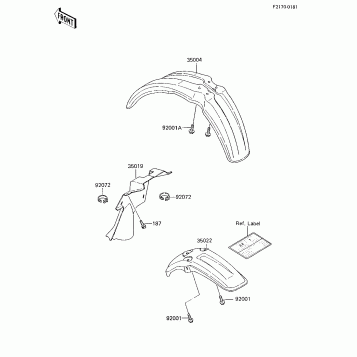 FENDERS ('85 KX80-E3)