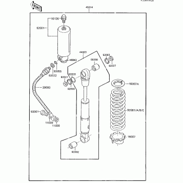 SHOCK ABSORBER ('85 KX80-E3)