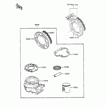 OPTIONAL PARTS ('85 KX80-E3)