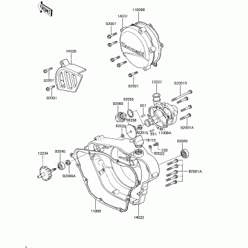 ENGINE COVERS/WATER PUMP